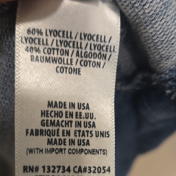 Cloth & Stone Indigo Hooded Sweatshirt - Picture 4 of 11